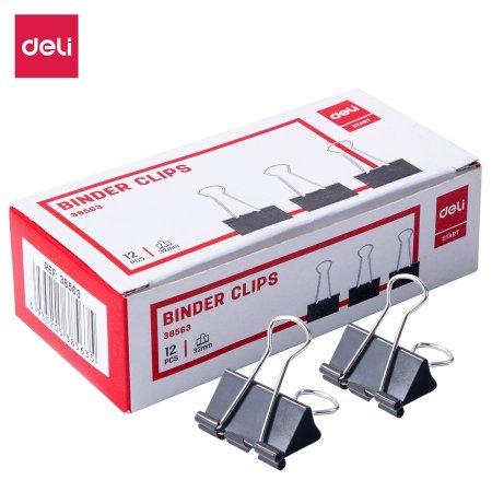 ملقط ورق 3.2 سم ديلي Deli 38563 Binder Clip